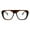 tortoise, variant on Womens Futurism Flat Top Mob Retro Plastic Clear Lens Eye Glasses Tortoise