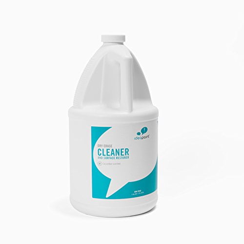 IDEAPAINT Clean Dry Erase Cleaner for Whiteboards | Refill Gallon | Environmentally Friendly and Safe | Surface Restorer | Cucumber Scent