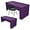 Purple, variant on 4 Pack 8 foot Black Table Cloth Fitted Trade Show Table Covers for Rectangular Table -Open Back Folding Table Covers Washable and Wrinkle Resistant Table Cloth for Craft Show, Weddings, Events