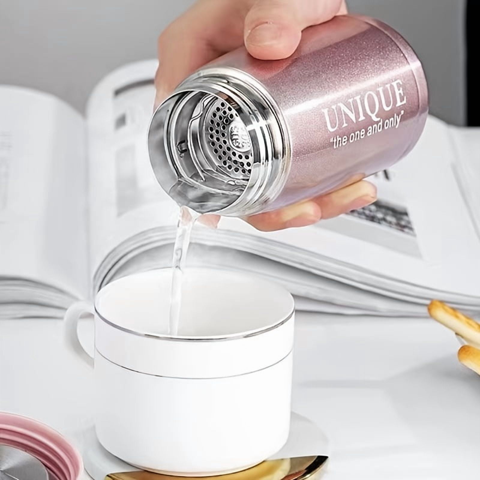 1pc Vacuum Flask Insulation Vacuum Bottle Small Travel Bottle Cute 304 Stainless Steel Student Ladies Tea Coffee Water Bottle Cup