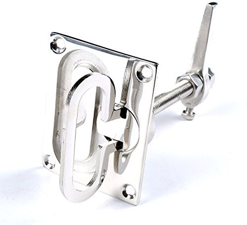 Qiilu 316 Stainless Steel Boat Strap Hinges - 2.8x1.4 Inch, Flush Mount For Marine Hatches & Doors