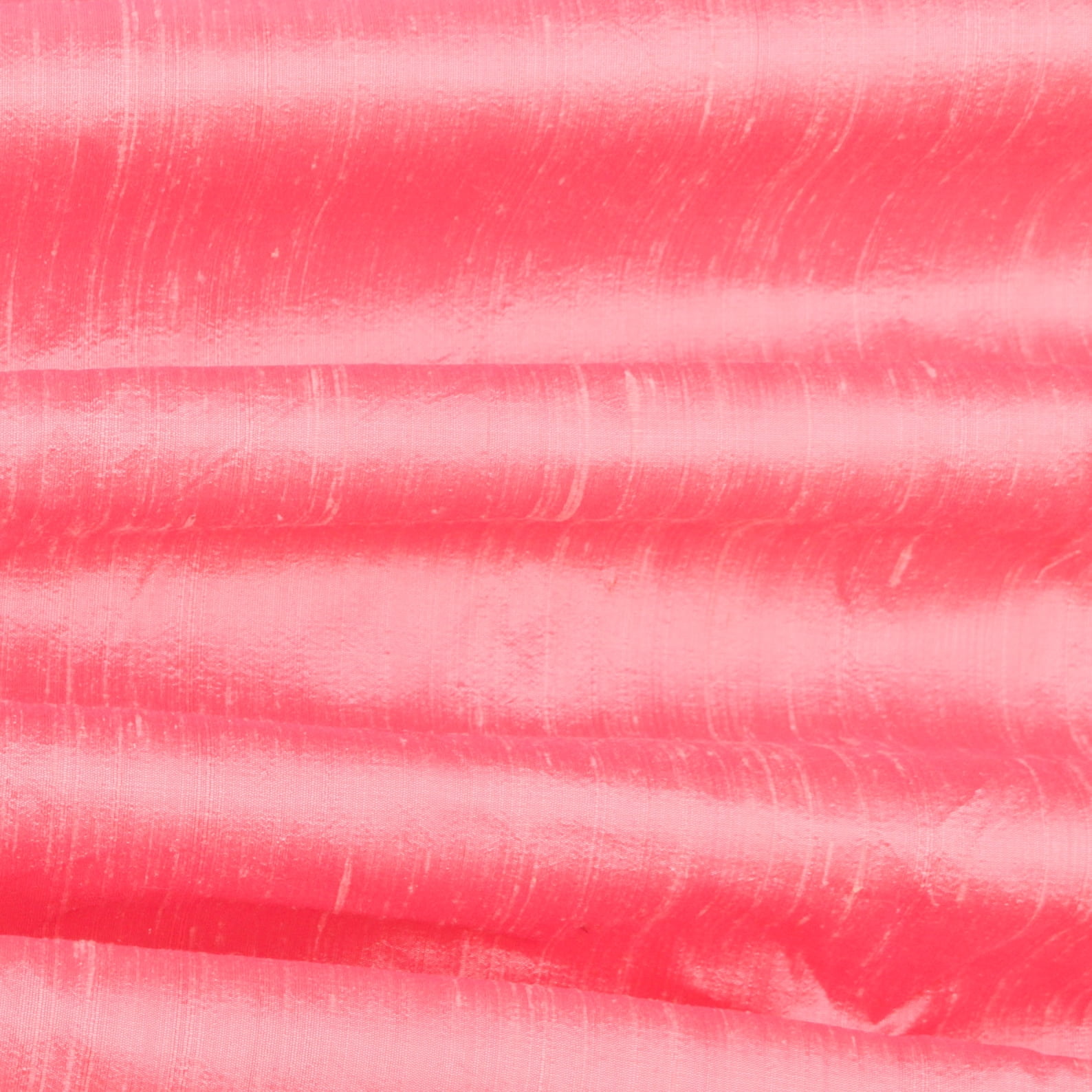 Fabric Mart Direct Coral Pink Silk Dupioni Fabric By The Yard, 41 inches or 104 cm width, 10 Continuous Yards Pink Silk Fabric, Slubbed Silk Dupioni, Bridal Dress Wholesale Silk Dupioni Fabric