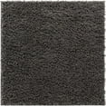 thumbnail image 1 of Unique Loom Tapis de Sol Shag Quotidien 5' x 5' Carré Gris Foncé, 1 of 1