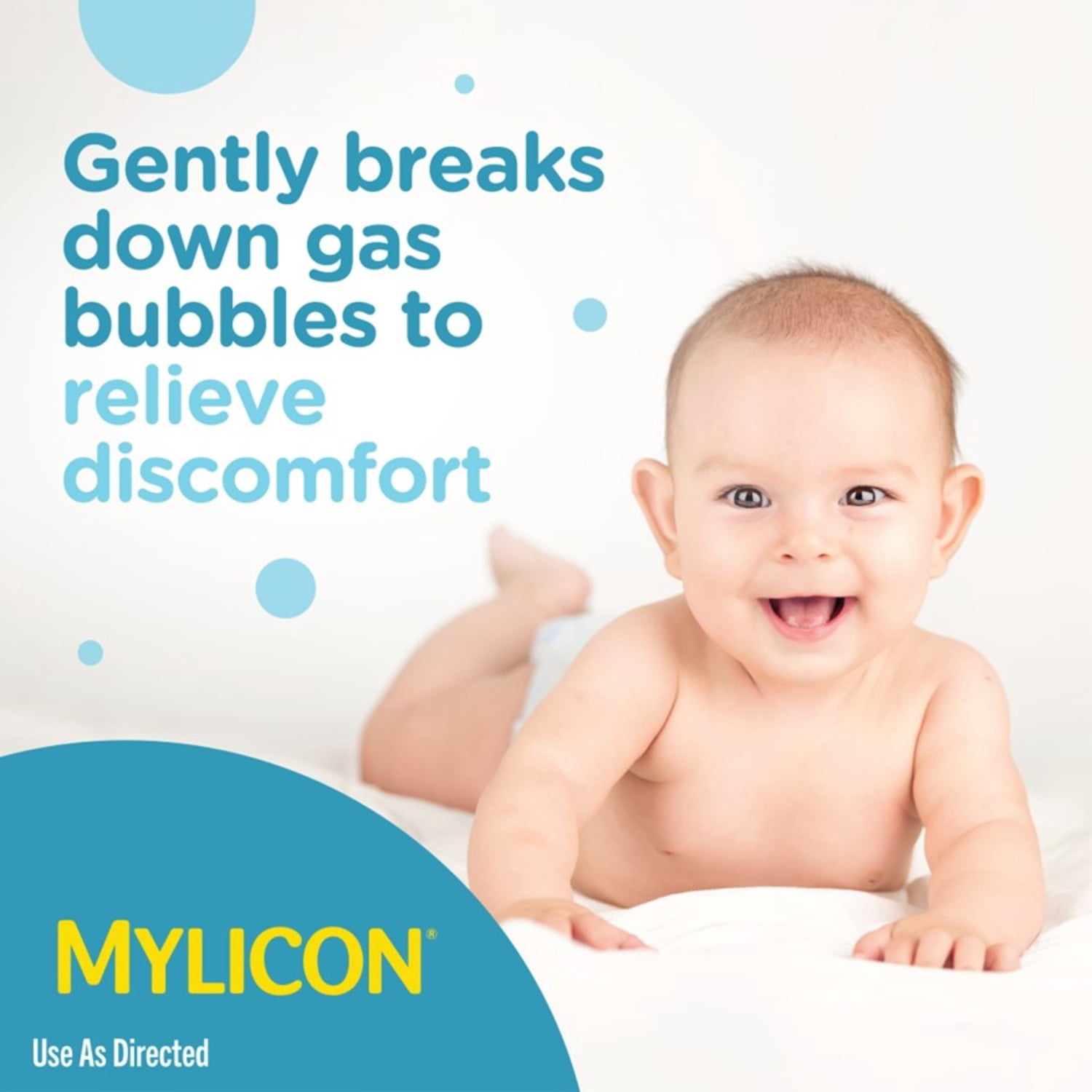 (3 pack) Infants' Mylicon Gas Relief Drops & Syringe, Dye Free, 0.5 fl oz