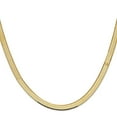 thumbnail image 2 of 14K Yellow Gold Herringbone Chain Necklace 30 inch 5.5 mm Silky with Lobster Clasp, 2 of 4