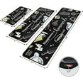 thumbnail image 2 of Black and White Kitchen Rugs and Mats Non-Skid Washable for Floor, Farmhouse Black and White Kitchen Decor and Accessories Kitchen Mat Set of 3, 17"x30"+17"x47"+17"x59", 2 of 6