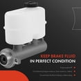 thumbnail image 3 of A-Premium Brake Master Cylinder with Reservoir and Cap Compatible with Dodge Vehicles - Ram 2500, Ram 3500 2001-2002 - Replaces M630157, 5017034AA, 5018223AA, 3 of 8