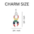 thumbnail image 2 of Large Autism Ribbon Retractable Charm Bracelets, 2 of 2