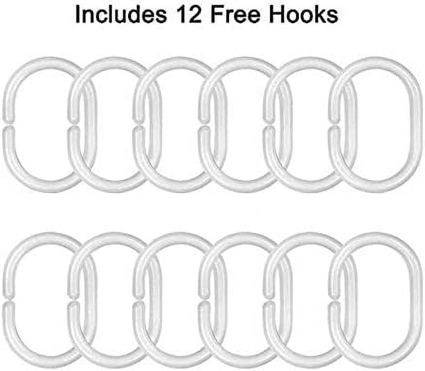 4PCS/Set Anchor Shower Curtain Sets with Rugs Polyester Waterproof Shower Curtain Nautical Anchor Bath Curtain Bathroom Rugs Bath Mat Set Toilet Lid Cover, 72"x72", Infinity Love Anchor