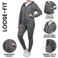 thumbnail image 2 of Women's 2-Piece Fleece-Lined Full Zip Hoodie & Jogger Set, 2 of 5