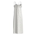 thumbnail image 2 of Vestido George para Mujer Largo con Abertura en Pierna,Tirante Delgado, Floral Beige Talla M, 2 of 4