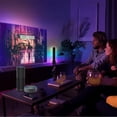 thumbnail image 2 of Lámpara de pie con Bluetooth y luz LED inteligente para escritorio, con grafiti, WiFi, RGB, color mágico, para captar música, 2 of 5