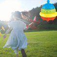 thumbnail image 3 of Kids Rainbow Flying Saucer Soft Stacking Toy Educational Space UFO For Toddlers | Colorful Developmental Playset | For 1 3 Year Olds | Material, 3 of 4