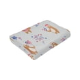 thumbnail image 6 of Wijzvio Sloth Throw Blanket Soft Fuzzy Fleece Blanket For Couch Bed Living Room Decoration 40"X30", 6 of 9