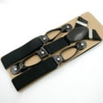thumbnail image 4 of pitrice Men's Adjustable Y-Back Elastic Suspenders Braces Work Button End Suspender, 4 of 6