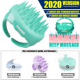 thumbnail image 5 of Scalp Massager, 2 Pack Scalp Brush Hair Shampoo Brush Head Scrubber  2020 Upgraded Version  100% Comfortable for All Hair Types of Curly Girls, Women, Wife, Girlfriend, Daughter, Men, Kids, Pets, 5 of 7