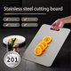 thumbnail image 4 of Stainless Steel Cutting Board Double-Sided Kitchen Chopping Board, Non-Slip Easy Clean, Durable 304 Alloy for Culinary Prep, 4 of 5
