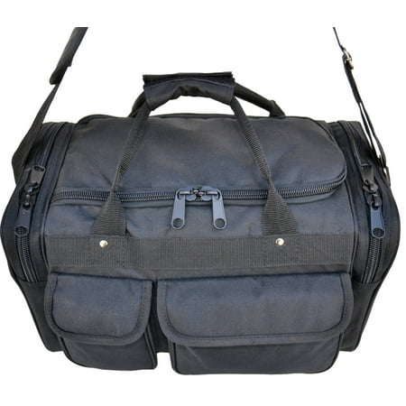 Explorer LARGE RANGE BAG 20 x 12 x 10 with 2 pockets in front one large pocket at back and two sides pockets witch are padded inside.