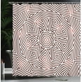 thumbnail image 4 of Ambesonne Geometric Shower Curtain, Celtic Baroque Boho, 69"Wx84"L, Brown Beige, 4 of 5