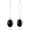 Oval Black Onyx, variant on Genuine Moonstone/Black Onyx Dangle Earring for Women 925 Sterling Silver Real Gemstone Long Dangle Earring
