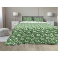 thumbnail image 1 of Cattle Comforter & Sham Bedding Set, Pattern with Graphic Image of Multiple Cows Sitting Resting Walking and Grazing, 3 pcs Duvet Set Microfiber Filling Quilt, 5 Sizes, Multicolor, by Ambesonne, 1 of 4