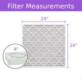 thumbnail image 2 of 24x24x4, Purolator DMK80 Extended Surface Pleated Air Filter, Mechanical MERV 8, (3 Pack), 2 of 6