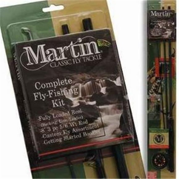 Zebco - Quantum MB56 Pcs Martin Fly Combo Moulinet avec Ligne Rod-Tackle