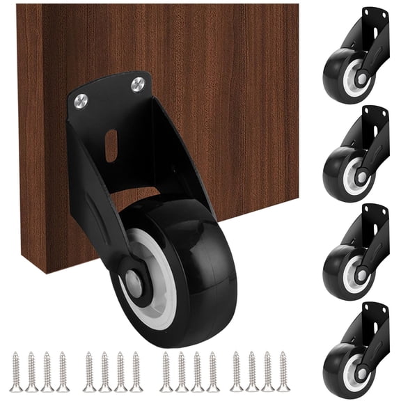 4 Pack 2" Gate Wheels Sag Door Bottom Support Wheels,Friction Casters Dropping Wooden Doors Vertical Mount