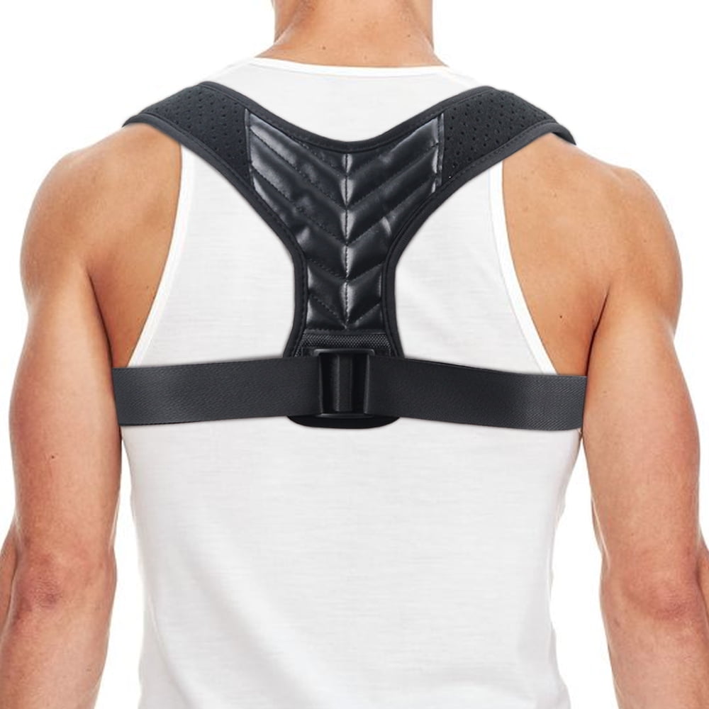 Aptoco Posture Corrector for Men Women Back Brace Adjustable Upper for Spine Shoulder Support Back Pain Relief- L