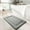 Gray, variant on WZXPWT Carpet Mat, Soft Absorbent Floor Mat with Non-Slip Backing, Decorative Area Rug for Bedroom and Bathroom, Washable Entrance Foot Mat