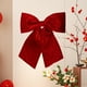 thumbnail image 1 of Lazo Navideño de Terciopelo, Lazo de Cinta de Terciopelo, Lazo Decorativo Creativo Y Reutilizable para Fiestas, Jardín, Hogar Y Decoración., 1 of 8
