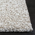 thumbnail image 3 of SAFAVIEH Ultimate Atanas Solid Plush Polyester Shag Area Rug, Sand/Ivory, 8' x 10', 3 of 6