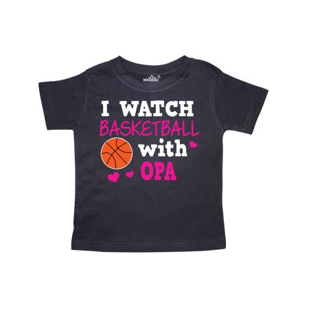 

Inktastic I Watch Basketball with Opa Gift Toddler Toddler Girl T-Shirt