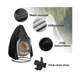 thumbnail image 5 of Funda protectora impermeable y a prueba de polvo para sillas colgantes de patio, funda negra para asiento de columpio para exteriores, 5 of 5