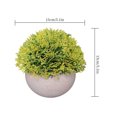 thumbnail image 2 of Bola de hierba artificial en maceta, simulación de hierba, decoración de plantas, decoración de la mesa de la oficina en casa, hierba tipo 4, amarillo Scienceny HA7593-09B, 2 of 6