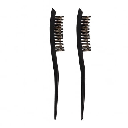 ACDANC 2pcs Bristle Brush Slick Back Hair Brush Smoothing Hairbrush Portable Hair Styling Comb Slick Back Hair Brush Smoothing Brush For Slick Back Hair