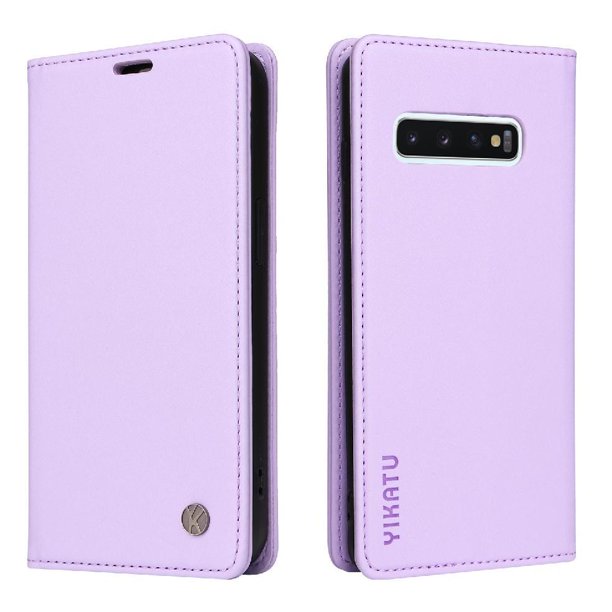 Funda para Samsung Galaxy S10 Estuche de Cuero PU Tipo Cartera con Ranuras para Tarjetas y Cierre Magnético
