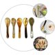 thumbnail image 4 of 5 Pcs Formula Natural Horn Coffee Scoop Ice Cream (set 5) Spoons Buffalo Caviar Horns Tea, 4 of 5