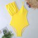 thumbnail image 2 of Gibobby Trajes de Baño para Mujer Conjunto de traje de baño de vacaciones de primavera termal conservador ajustado mono sexy de color sólido para mujer(Azul,CH), 2 of 5