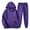 h20-0709-Purple, variant on Men's Hoodie Tracksuit 2 Pieces Set Athletic Casual Hooded Sweatshirt and Joggers Set Sweatsuit Outfits Gym