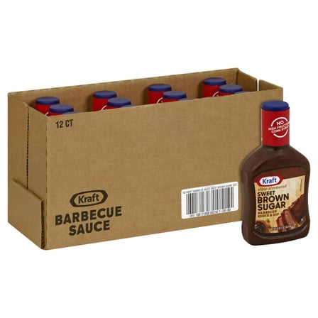 ( 2 Pack ) Kraft Slow Simmered Sweet Brown Sugar Barbecue Sauce 18 Oz Bottle