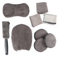 thumbnail image 1 of Kit De Limpieza De Coche De 9 Uds, Herramientas, Toalla De Microfibra, Detalle, Cepillo Para Rueda De Coche, Esponja Para Encerar, Combinación De Herramientas De Limpieza De Coche Eigraketly VI004282-00, 1 of 7