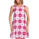 thumbnail image 1 of Balery Plaid Heart Vestidos de verano para mujer con estampado: vestido holgado sin mangas, vestido playero informal y cómodo para días calurosos., 1 of 7
