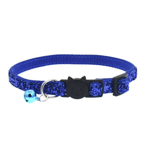 Cheers Fashion Glitter Cat Kitten Collar With Bell Safety Buckle Adjustable Pet Supply Other