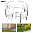 thumbnail image 2 of 24" (H) x 27FT (L) Metal Decorative Garden Fence Outdoor Patio Barrier Arched, 2 of 6