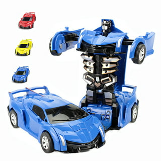 Bleu-Voiture Transformable 2 En 1 Rc, Modèles De Robots