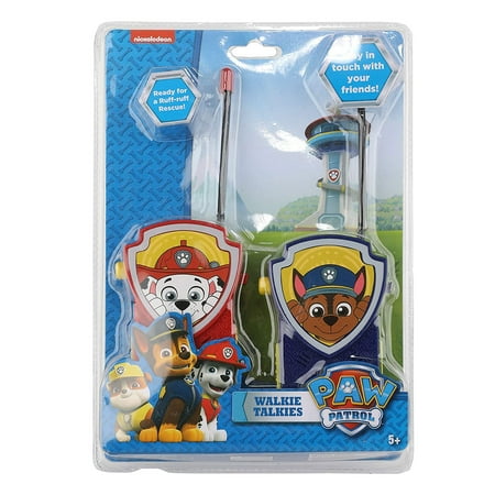 Paw Patrol 2 Piece Walkie Talkie Set in Red and Blue