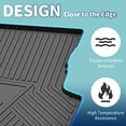 thumbnail image 3 of Unique Bargains Flat Face Cargo Liner Rear Trunk Mat Trunk Cargo Luggage Boot Tray Mat Stripes and Triangles Pattern for Mitsubishi Outlander 2014-2021 Anti-Slip, 3 of 7