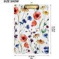 thumbnail image 3 of Coolnut Wildflowers Clipboard A4 Standard Size Decorative Clipboard with Low Profile Metal Clip for Students Men Women Classroom and Office Gifts, 3 of 7