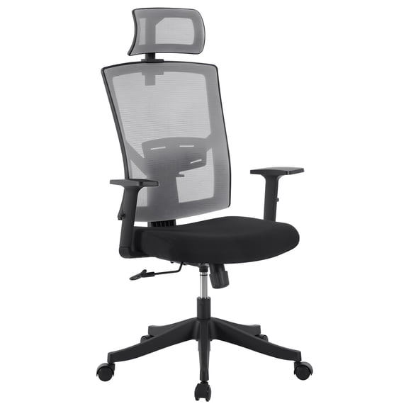 High Back Ergonomic Office Chair - Adjustable Lumbar Support & Headrest, Swivel Task Chair with -Up Armrests, Height-Adjustable Rocking Mesh Computer Desk Chair, for Home/Office